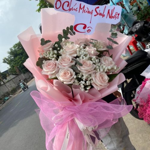 Hoa Bó Sinh Nhật Hồng Phấn Đà Nẵng