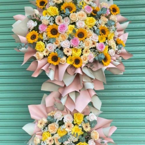 Lẵng hoa khai trương gerbera Đà Nẵng
