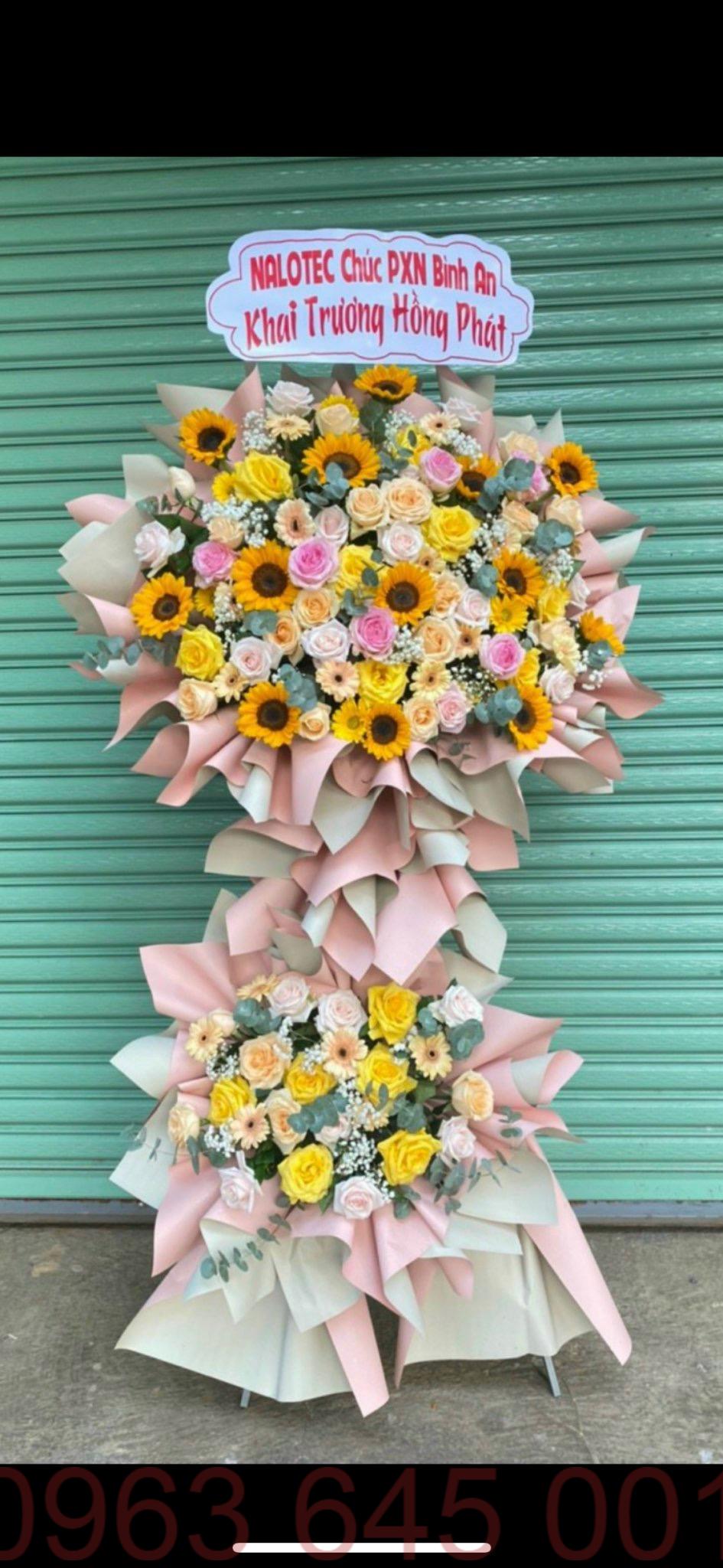 Lẵng hoa khai trương gerbera Đà Nẵng