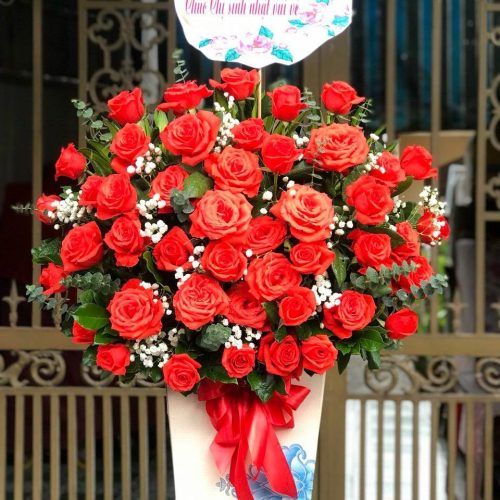 Hoa Giỏ Sinh Nhật Hoa Hồng Đỏ Đà Nẵng