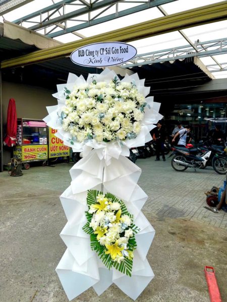 Hoa Viếng Đám Tang Ngũ Hành Sơn - Kệ Tang 2 Tầng